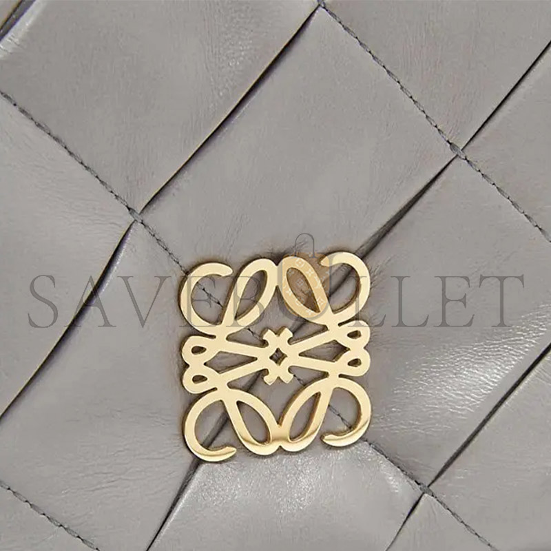 L0ew* goya mini pleated leather shoulder bag a896w56x05 (20*13*6cm)